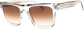 David Beckham Sunglasses Square Full Rim, Transparent Grey Frame And Dark Brown Gradient Lens Db7000/sflat063Mha