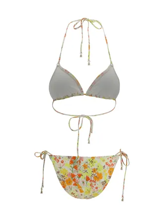 Zimmermann Womens Solstice Bikini Lemon Multi Floral Polyamide; Elastane Swimwear Sea Clothing