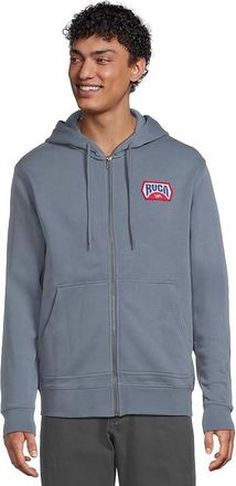 Rvca Supplier Zip Hoodie Mens Sweatshirt Vintage Navy : LG, Cotton/Polyester