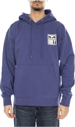 Obey Eyes Icon II Pullover - Heren - Hoodies - Blauw - XL - Katoen - Hoodies & sweatvesten