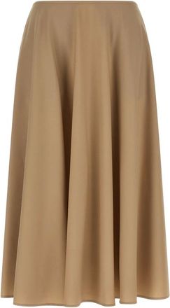 Moschino Stretch Wool Skirt - Dames - Rokken - Beige - Maat: XS Wol