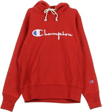 Champion Rode Hoodie voor Mannen - Heren - Hoodies - Rood - XL - Hoodies & sweatvesten