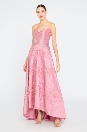 Theia Toby Beaded Gown in Wild Rose at Nordstrom, Size 10