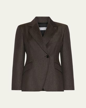 Max Mara Double-Breasted Wool-Blend Jacket