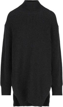 Jil Sander Black Wool Womens Turtleneck