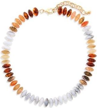 Natasha Beaded Necklace in Brown Combo at Nordstrom Rack