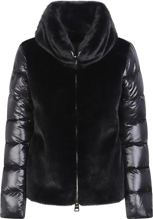 Herno Ultralight Bomber Jacket - Dames - Winterjassen - Zwart - L - Nylon - Jassen