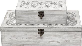 Mercana Floribundus Set Of 2 Decorative Boxes