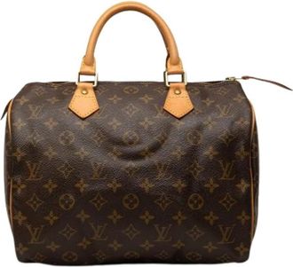 Louis Vuitton Pre-owned Speedy 30 - Dames - Vintage Handtas - Bruin - ONE Size - Leer - Vintage