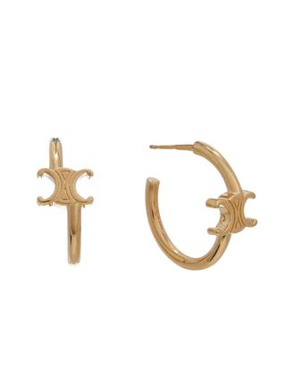 Celine Celine Triomphe Asymmetric Hoops