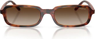Vogue Sunglasses Vo5666 S W65613 Dark Brown/Brown Gradient Women