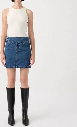 Outland Denim Marine Skirt In Dusk