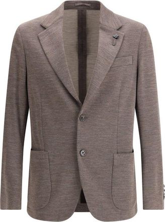 Lardini Fleece Wool Mens Blazer