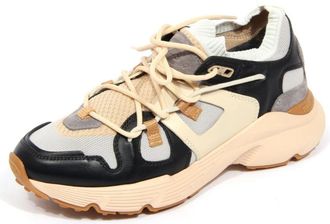 Tod's Sportieve Grijze Stoffen Veterschoenen - Dames - Sneakers - Veelkleurig - 36 EU - Schoenen