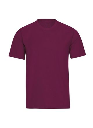 Trigema T-Shirt TRIGEMA TRIGEMA T-Shirt DELUXE Baumwolle, Herren, Gr. 4XL, rot (sangria), 100% Baumwolle, Basic, Shirts T-Shirt