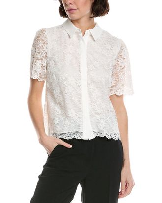 CeCe by Cynthia Steffe Cece Hidden Placket Shirt