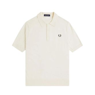 Fred Perry Polo Shirts, male, Beige, Size: XL Polo Shirt