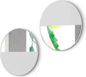 HERDASA Lote De Dos Espejos De La Coelcci&oacute;n Aire, En Blanco