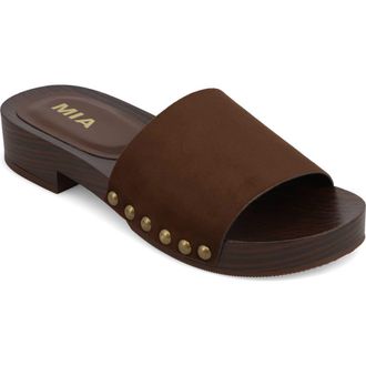 Mia Lanell Slide Sandal in Chocolate Brown at Nordstrom Rack, Size 8.5
