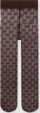 Gucci GG Stretch Nylon Tights, Brown