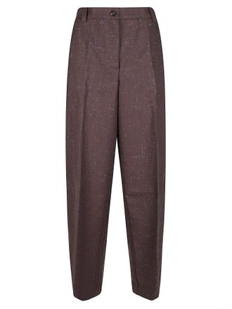 Pinko Balbino Tailored Textured Straight-Leg Pants