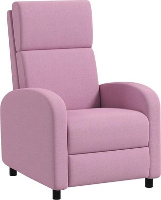 HOMCOM Sof&aacute; reclinable 64x86x102 cm rosa