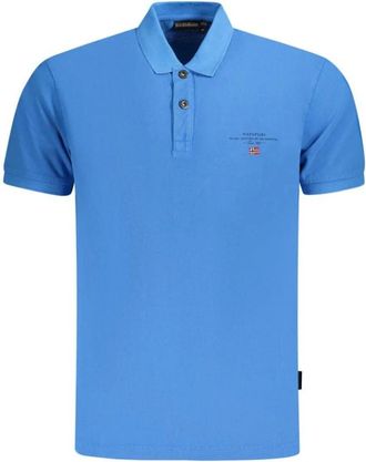 Napapijri Short Sleeve Polo - Heren - Polos - Blauw - L - Katoen - Tops