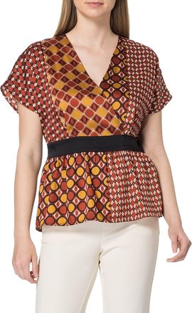 Sisley Sisley Womens Blouse 5XHQ5QEI6, Multicolor 65j, Small