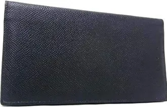 Bulgari Black Leather Bill Wallet (Bi-Fold) (Pre-Owned)