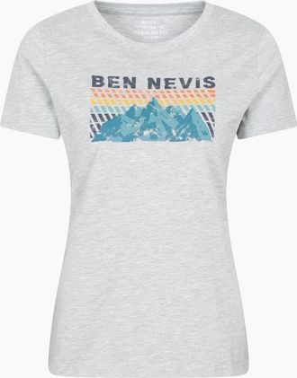 Mountain Warehouse Womens Mountain Warehouse Womens/Ladies Ben Nevis Mountain T-Shirt - Grey - Size: 14