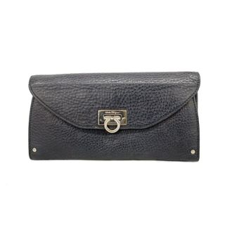 Ferragamo Leather Long Wallet (Bi-Fold) (Pre-Owned)