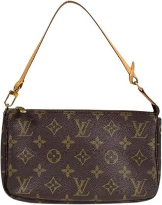 Louis Vuitton Pre-owned Mini Bag - Dames - Vintage Mini Tas - Bruin - ONE Size - Vintage