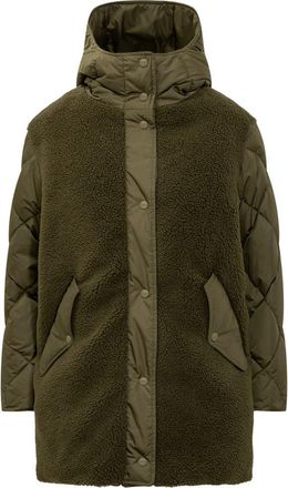 Herno Herno Green Parka With Shearling Details