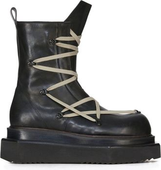 Rick Owens Cyclops ankle boots - men - Calf Leather/Polyethylene vinyl acetate (PEVA)/Calf Leather - 41 - Black