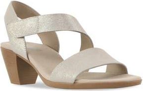 Munro Lucia Sandal in Grey Shimmer Calf Leather at Nordstrom Rack, Size 7.5