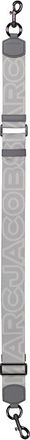 Marc Jacobs Wolf Grey The Outline Logo Webbing Strap