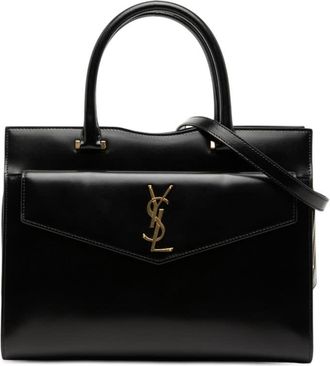 Saint Laurent Pre-owned Saint Laurent Medium Smooth Calfskin Monogram Uptown Satchel Ladies VLGDGAD71ZGAS4BK