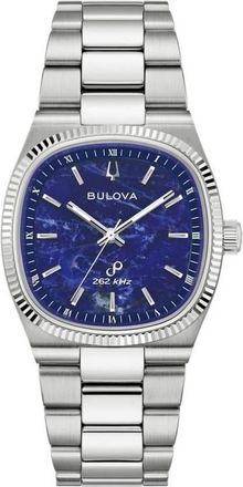 Bulova Super Seville Quartz Blue Dial Mens Watch 96A348