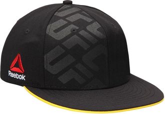Reebok UFC Flatbrim Snapback Hat - Black | Yellow
