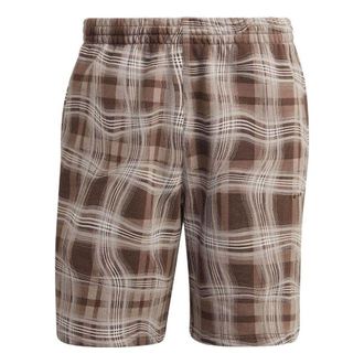 adidas Originals Allover Print Shorts Brown White HM4949