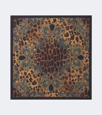 Etro Pa&ntilde;uelo de seda estampado con paisley