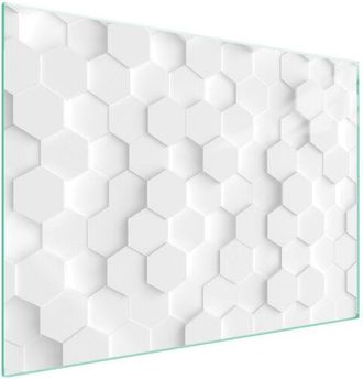 OEM Placa Protectora De Vidrio Para Estufa 70x52 Blanca