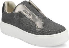 Journee Collection Phoebe Slip-On Sneaker in Charcoal at Nordstrom Rack, Size 8.5