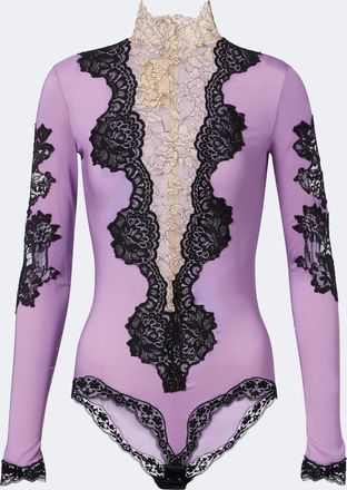 Valentino Body de cuello alto con encaje