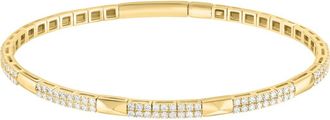 Effy Lab-Grown Diamond Bangle Bracelet in Gold at Nordstrom Rack, Size 7.5