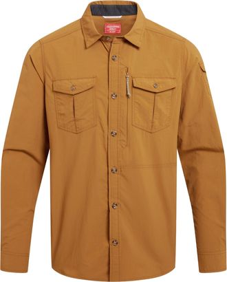 Craghoppers Mens Adventure III Nosilife Long-Sleeved Shirt (Deep Henna) - Brown - Size X-Large