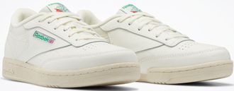 Reebok Classic Sneaker REEBOK CLASSIC CLUB C, Damen, Gr. 34,5, weiss (chalk, chalk, glegrn), Synthetik, Schuhe Sneaker