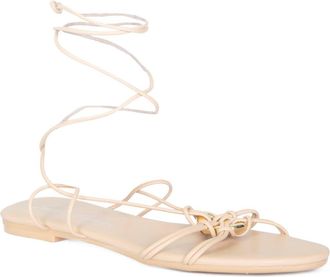 Lauren Lorraine Gladiator Sandals in Nude at Nordstrom, Size 9.5