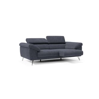Divani.Store Sof&aacute; con reposabrazos con arc&oacute;n 183 cm azul pizarra