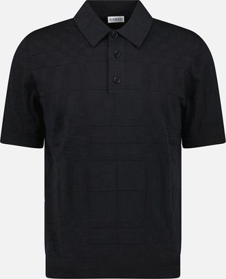 Burberry Mens Burberry Kieran Knit Polo-Shirt Black - Size: 42